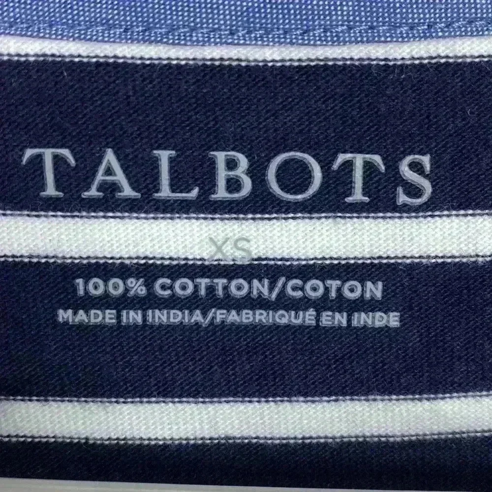 Talbots XS Boat Neck Red, White & Blue 3/4 Sleeve Shirt Top. - Picture 6 of 10